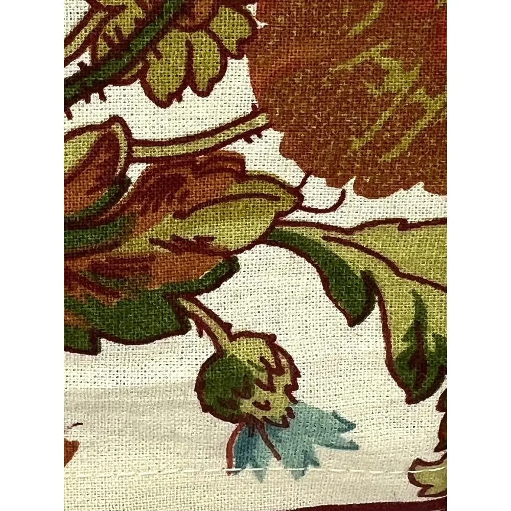 April Cornell WILDFLOWERS Tablecloth 60X104” Fall Colors Table For 8-12